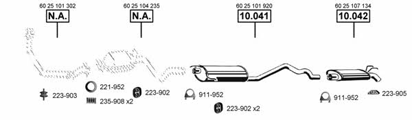  RE100845 Exhaust system RE100845