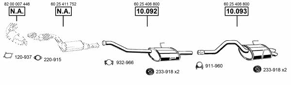  RE100980 Exhaust system RE100980