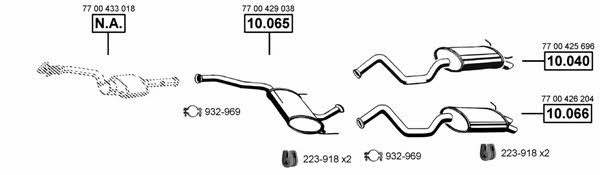  RE101750 Exhaust system RE101750