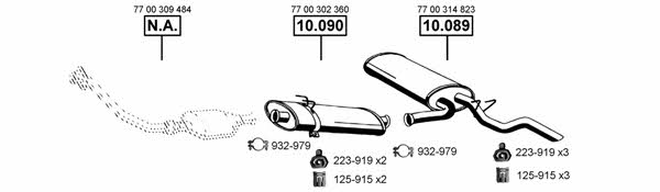  RE102220 Exhaust system RE102220