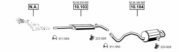  RE102470 Exhaust system RE102470