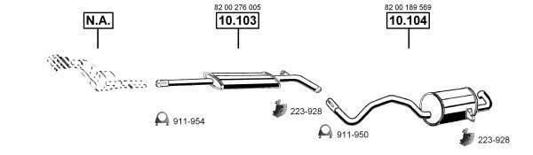  RE102495 Exhaust system RE102495