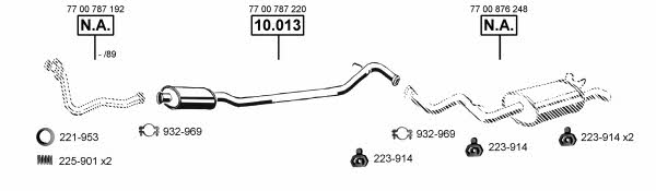 Asmet RE103920 Exhaust system RE103920