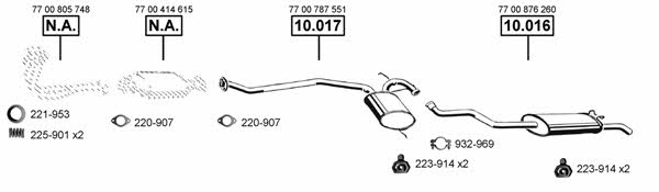  RE103940 Exhaust system RE103940