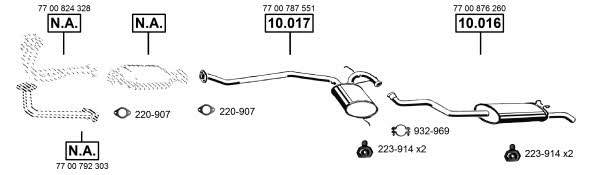  RE103950 Exhaust system RE103950
