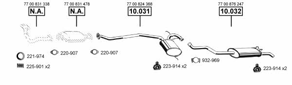  RE103975 Exhaust system RE103975