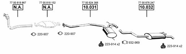  RE104065 Exhaust system RE104065