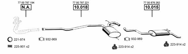  RE104170 Exhaust system RE104170