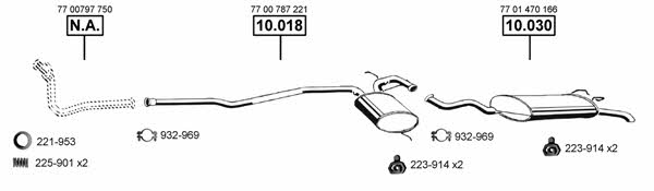  RE104260 Exhaust system RE104260