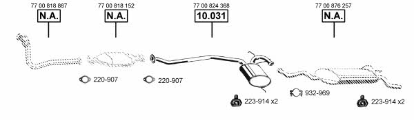  RE104275 Exhaust system RE104275