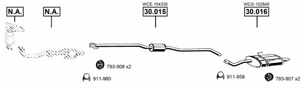 RO300800 Asmet Exhaust system