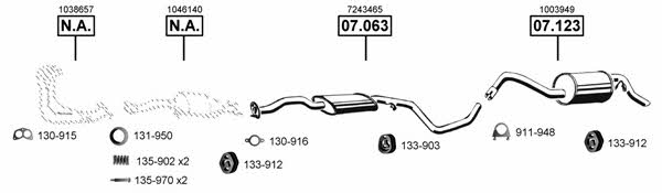  FO070810 Exhaust system FO070810