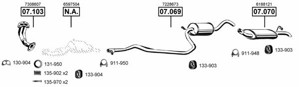 FO071070 Asmet Exhaust system
