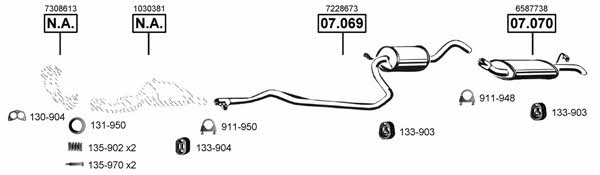 FO071085 Asmet Exhaust system