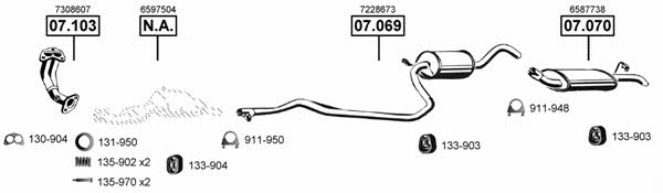 FO071090 Asmet Exhaust system