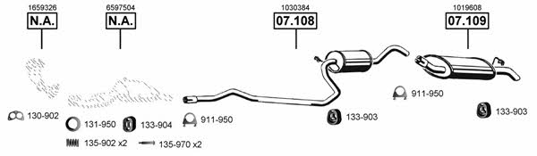 FO071270 Asmet Exhaust system
