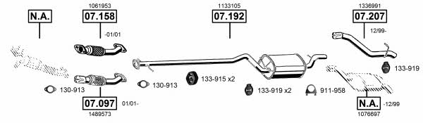 FO072405 Asmet Exhaust system