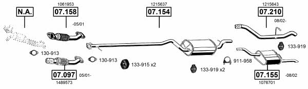 Asmet FO072715 Exhaust system FO072715