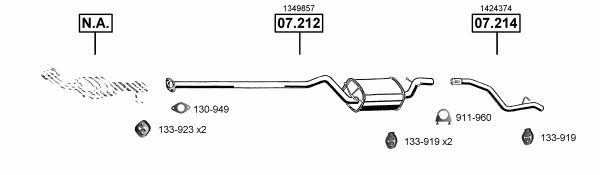 Asmet FO072720 Exhaust system FO072720
