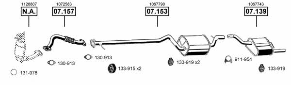 FO072850 Asmet Exhaust system