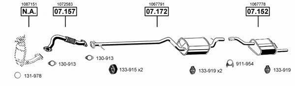 FO072900 Asmet Exhaust system