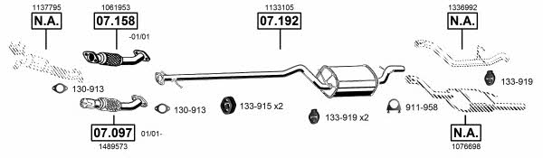 FO072955 Asmet Exhaust system