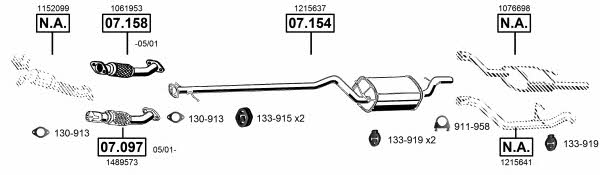 Asmet FO072960 Exhaust system FO072960