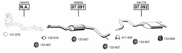 FO073505 Asmet Exhaust system