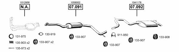 FO073520 Asmet Exhaust system