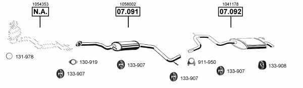 FO073530 Asmet Exhaust system