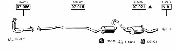  FO074060 Exhaust system FO074060