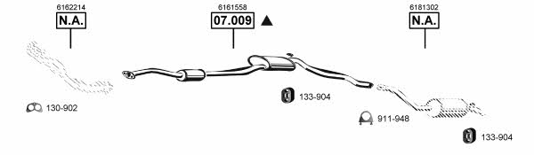  FO074805 Exhaust system FO074805