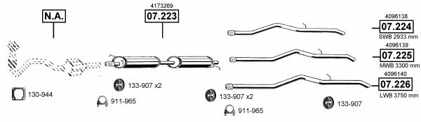 Asmet FO075160 Exhaust system FO075160