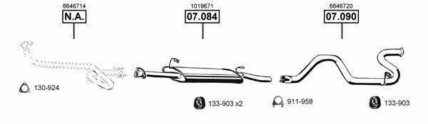 Asmet FO075220 Exhaust system FO075220