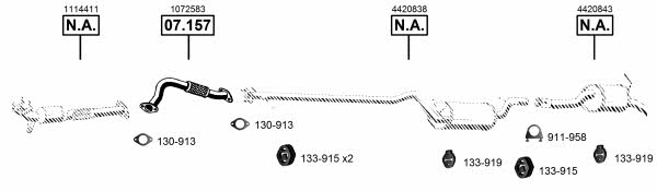 FO075700 Asmet Exhaust system