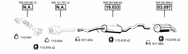 SE190280 Asmet Exhaust system