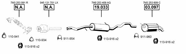 SE190285 Asmet Exhaust system