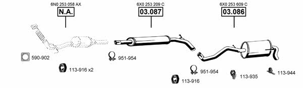 SE190520 Asmet Exhaust system