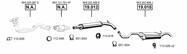 SE190660 Asmet Exhaust system