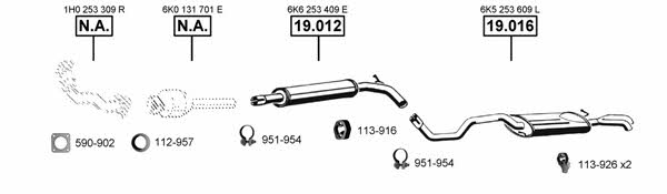 SE190840 Asmet Exhaust system