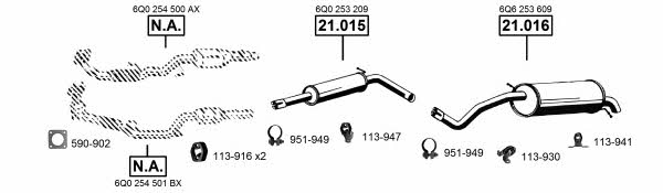 SE191452 Asmet Exhaust system