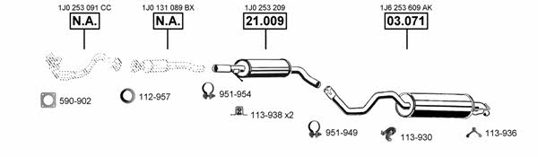 SE192000 Asmet Exhaust system