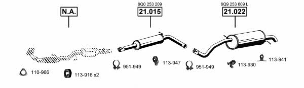  SK210418 Exhaust system SK210418