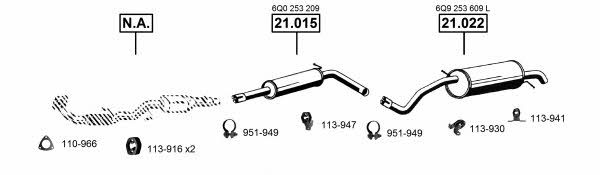 SK210418 Asmet Exhaust system