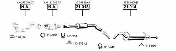 SK211030 Asmet Exhaust system