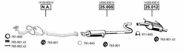 SU251500 Asmet Exhaust system