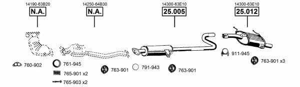 SU251590 Asmet Exhaust system