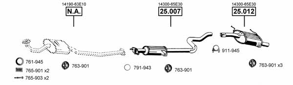 SU251605 Asmet Exhaust system