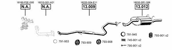 HO130675 Asmet Exhaust system