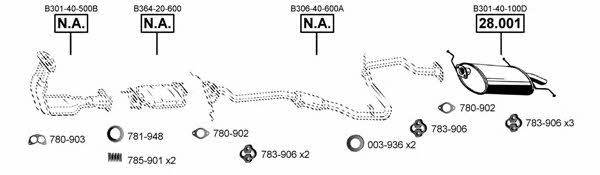 Asmet MA110620 Exhaust system MA110620